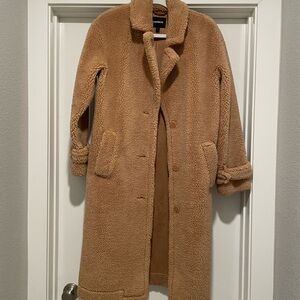 Express Tan Sherpa Jacket